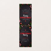 洗練されたクリスマスパーティーの招待状 & ホリデーデコレーション (外部フラット)