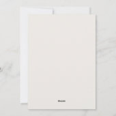 洗練されたクリーム&ブラックハッピーホリデーズフォト シーズンカード (裏面)