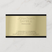 洗練されたグラマー金ゴールドルックプロフェッショナルルクセ 名刺 (裏面)