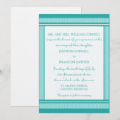 洗練されたグラム結婚式招待状 招待状 (正面/裏面)