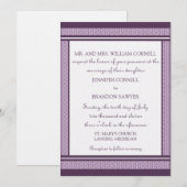 洗練されたグラム結婚式招待状 招待状 (正面/裏面)