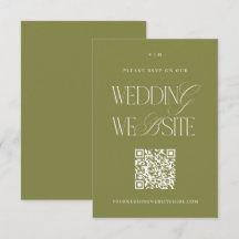 洗練されたグリーンとホワイトの結婚式ウェブサイト オンライン