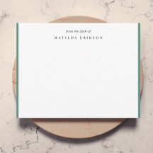 洗練されたグリーンのデスクエレガントから