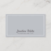 洗練されたグレーホワイトシモダンックデザイン 名刺 (正面)