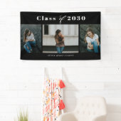 洗練されたコラージュ編集可能なカラー卒業バナー 横断幕 (インサイチュ)