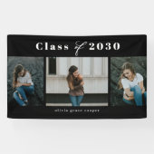 洗練されたコラージュ編集可能なカラー卒業バナー 横断幕 (横)