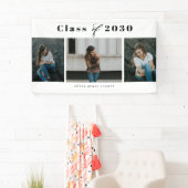 洗練されたコラージュ編集可能なカラー卒業バナー 横断幕 (インサイチュ)