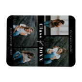 洗練されたコラージュ編集可能なカラー卒業マグネット マグネット (横)