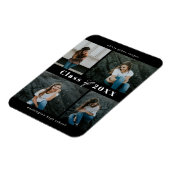 洗練されたコラージュ編集可能なカラー卒業マグネット マグネット (左側)