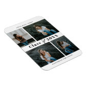 洗練されたコラージュ編集可能なカラー卒業マグネット マグネット (右側)