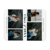 洗練されたコラージュ編集可能なカラー卒業マグネット マグネット (横)