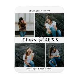 洗練されたコラージュ編集可能なカラー卒業マグネット マグネット