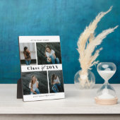 洗練されたコラージュ編集可能カラー卒業プラーク フォトプラーク (側面)