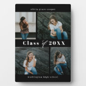 洗練されたコラージュ編集可能カラー卒業プラーク フォトプラーク (正面)