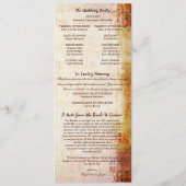 洗練されたコリント人への第一書 13章 ウェディングプログラム プログラム (裏面)