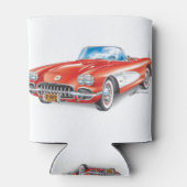 洗練されたコルベット自動車アート 缶クーラー (裏面)
