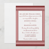 洗練されたゴージャスな結婚式の招待状 招待状 (正面/裏面)