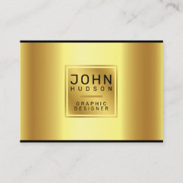 洗練されたゴールドとブラックの名刺 名刺