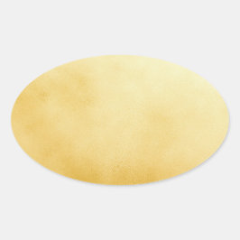 洗練されたゴールドオーバルホイルフェイク 楕円形シール