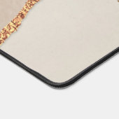 洗練されたゴールドフォイルの名前とタイトル デスクマット (コーナー)