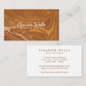 洗練されたゴールドマーブル クリエイティブ プロフェッショナル 名刺 (正面/裏面)