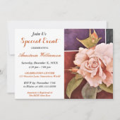 洗練されたサプライズパーティーイベント招待状 招待状 (正面)