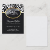 洗練されたサロンの名刺のテンプレート 名刺 (正面/裏面)