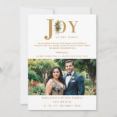 洗練されたシックなポインセティアス結婚ガーランドの写真 セーブザデート (正面)