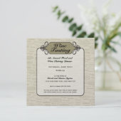 洗練されたシックなワインの招待状 招待状 (スタンド正面)
