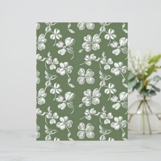 洗練されたシャムロックススクラップブック紙 (スタンド正面)