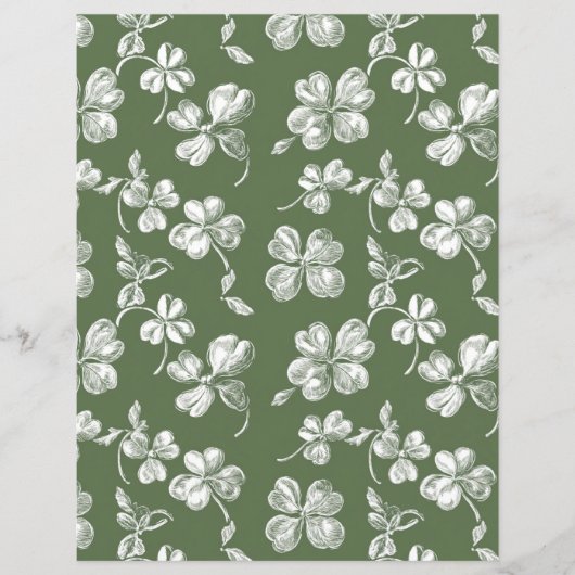 洗練されたシャムロックススクラップブック紙 (正面)