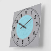 洗練されたシルバー色の正方形の壁時計 スクエア壁時計 (傾斜)