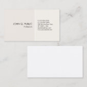 洗練されたシンプルなミニマルデザインモダンカラー 名刺 (正面/裏面)