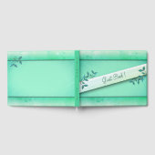 洗練されたシーグリーン ゲストブック (全面)