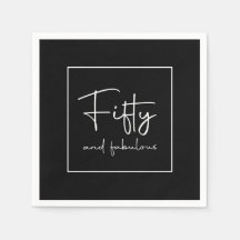 洗練されたスクリプトカリグラフィー 50歳 & すばらしい