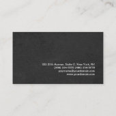 洗練されたスタイリッシュグレーパターモダンン 名刺 (裏面)