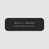 洗練されたスタイリッシュモダンミニマルシンプル 名札 (正面)
