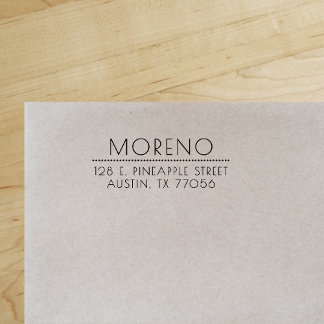 洗練されたスタイルシック差出人住所 セルフインキングスタンプ