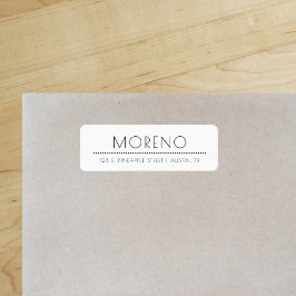 洗練されたスタイルシック差出人住所 ラベル