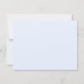 洗練されたストークブルーベビーシャワー招待状 招待状 (裏面)