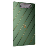 洗練されたセージグリーン&金ゴールド クリップボード (右)