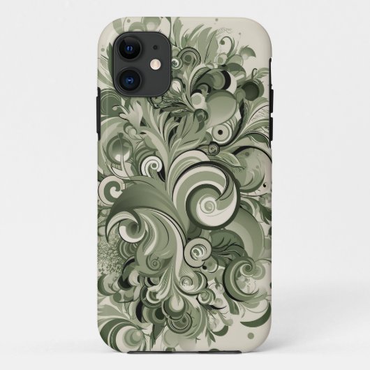 洗練されたセージ Case-Mate iPhoneケース (裏面)