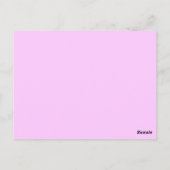 洗練されたゼブラ印刷モノグラム ポストカード (裏面)