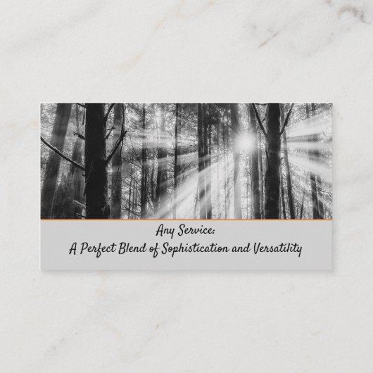 洗練されたソーシャル自然イメージの風景 名刺 (裏面)