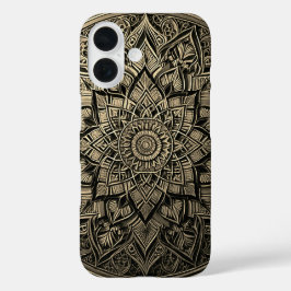 洗練されたタッチのためのスタイリッシュなマンダラフォンケース iPhone 16ケース