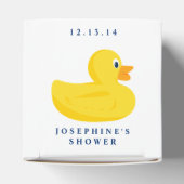 洗練されたダックブルーベビーブロックギフトボックス フェイバーボックス (上部)