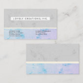 洗練されたテクスチャ企業のカラーブロック 名刺 (正面/裏面)