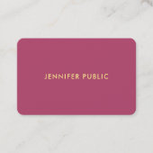 洗練されたテンプレートプロフェッショナルトレンディーラグジュアリ 名刺 (正面)