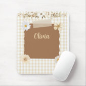 洗練されたデザインとQuiet Stampとバラ マウスパッド (マウス)