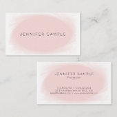 洗練されたデザインピンクモダンプロフェッショナル 名刺 (正面/裏面)